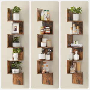 5-Tier Corner Shelf Wall Mount